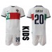 Portugal Joao Cancelo #20 Barnkläder Borta matchtröja till baby VM 2022 Kortärmad (+ Korta byxor) Billigt